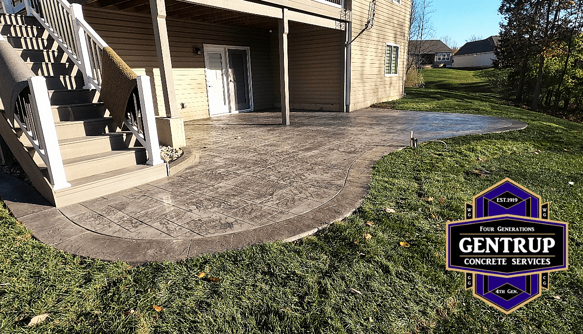 Stamp Concrete Patio Cincinnati Gentrup Concrete